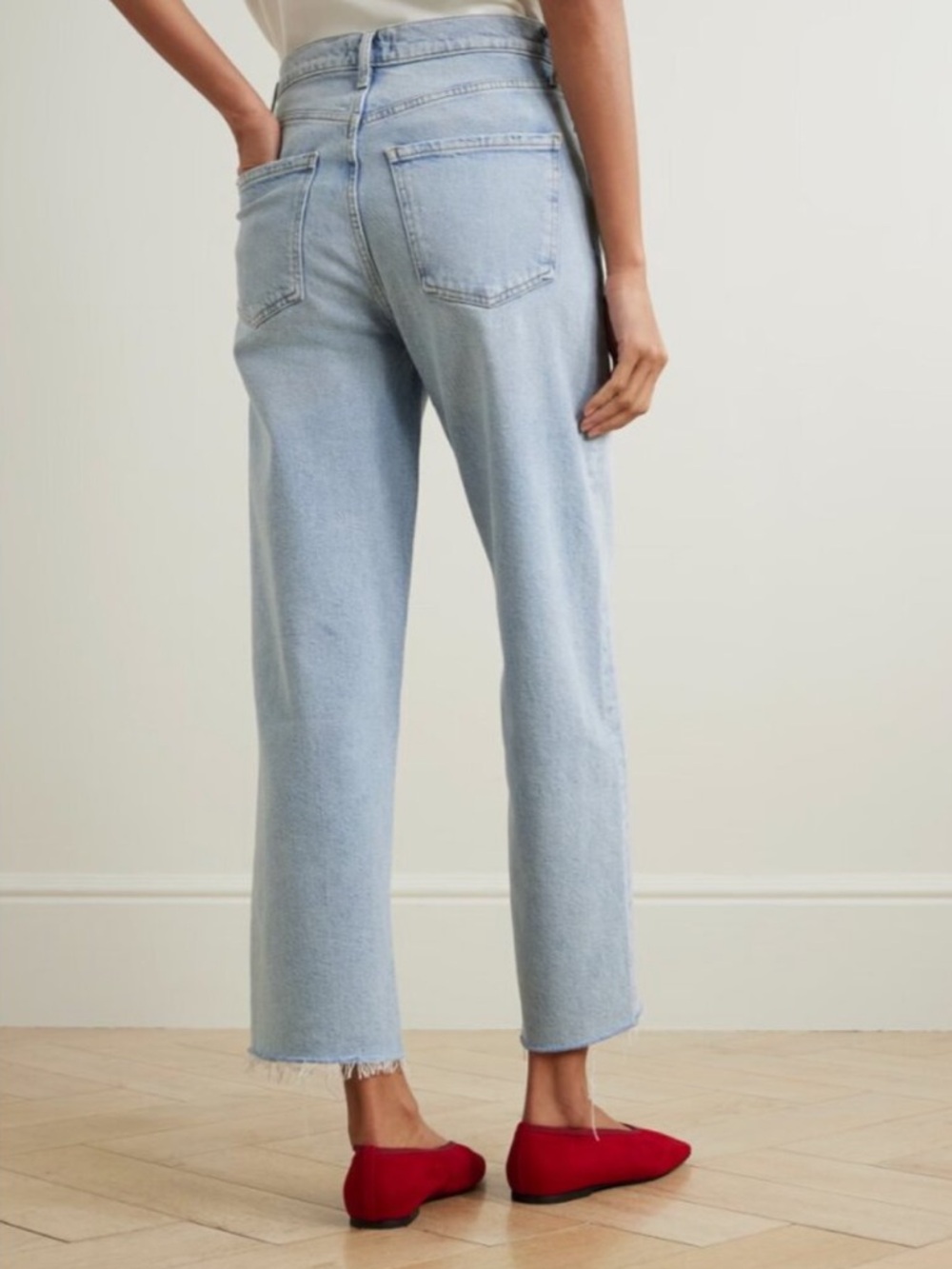 Agolde Ren High Rise Wide Leg Jeans in Beam 26 - Picture 3 of 12